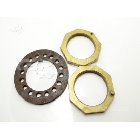 Гайки ЗИЛ-130 задней ступицы (2гайки+шайба) к-т