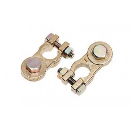 Клемма АКБ медь, болт, 10мм