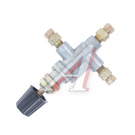 Кран главный тормозной КАМАЗ 2-х секц. с педалью