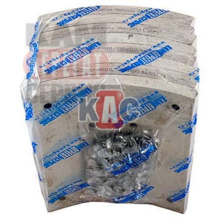 Накладки МАЗ-5440 тормозных колодок к-т 8шт.с заклепами 220мм