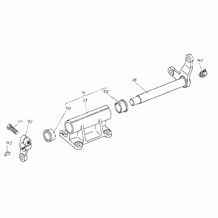 Палец стопорный главной передачи МТЛБ
