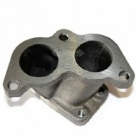 Патрубок проставка выпускного коллектора и ТКР левый