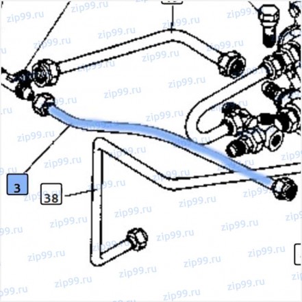 Трубка топливная МТЛБ